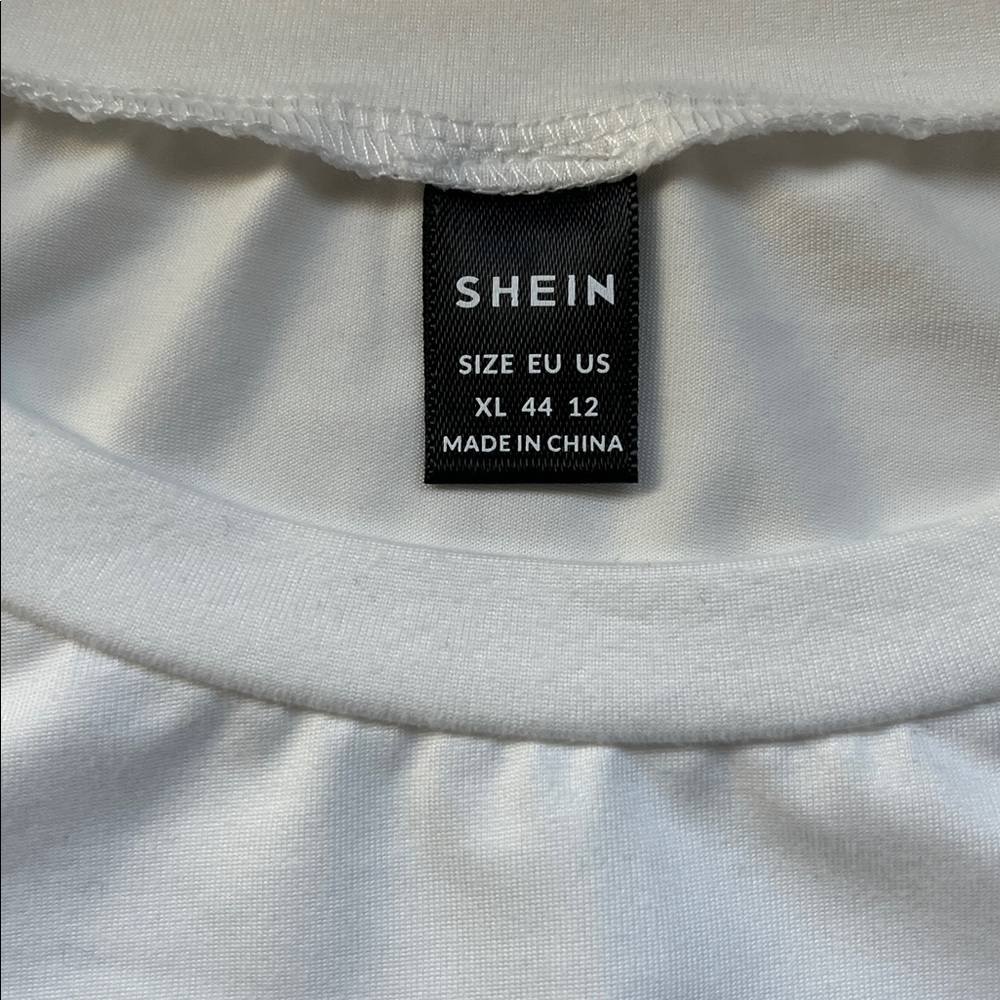 New SHEIN Classic White T-Shirt Italy themed “Aperol Spritz” lettering oranges - Picture 2 of 3